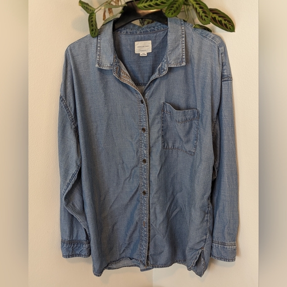American Eagle Outfitters Oversized Button Down Shirt - Picture 1 of 5